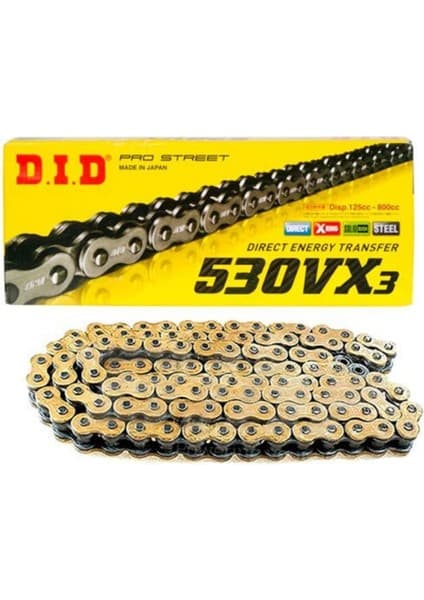 DID DID-530VX3 (GOLD)-118 Zincir Kawasakı Zzr / ZX-14R 1400CC (2012-2020)