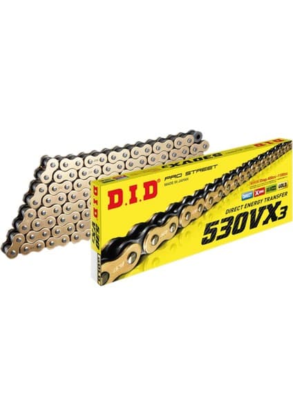 DID 530-112VX3 1996-2006 Kawasaki Vn 800 Drifter Uyumlu Zincir Vx3 Xring Gold (Sarı) Renk